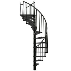 Spiraliniai laiptai Minka BERLIN Ø140 cm, Juoda kaina ir informacija | Laiptai | pigu.lt