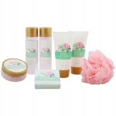 Kosmetikos dovanų rinkinys Body Care Collection Sandalwood Rose, 7 dalių kaina ir informacija | Dušo želė, aliejai | pigu.lt
