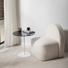 Kavos staliukas Asir, 50x50x50cm, baltas/pilkas kaina ir informacija | Kavos staliukai | pigu.lt