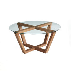 Кофейный столик Asir, 75x35x75см, коричневый цена и информация | Журнальные столики | pigu.lt