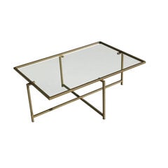 Кофейный столик Asir, 94x35x64см, золотой цена и информация | Журнальные столики | pigu.lt