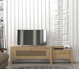 TV staliukas Asir, 180x50x35cm, rudas kaina ir informacija | TV staliukai | pigu.lt