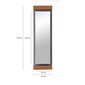 Veidrodis Asir, 50x170x3cm, pilkas/rudas kaina ir informacija | Vonios veidrodžiai | pigu.lt