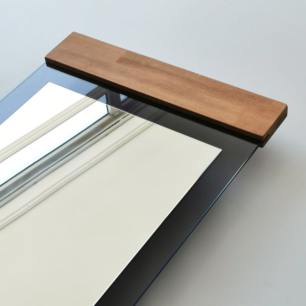 Veidrodis Asir, 50x170x3cm, pilkas/rudas цена и информация | Vonios veidrodžiai | pigu.lt