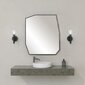 Veidrodis Asir, 2x60x70cm, juodas kaina ir informacija | Vonios veidrodžiai | pigu.lt