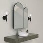 Vonios spintelė Asir, 12x45x50cm, juoda kaina ir informacija | Vonios spintelės | pigu.lt