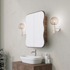 Vonios spintelė Asir, 12x45x50cm, ruda kaina ir informacija | Vonios spintelės | pigu.lt