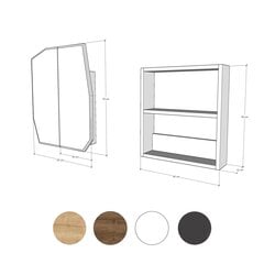 Шкаф для ванной комнаты Asir, 12x45x50см, белый цена и информация | Шкафчики для ванной | pigu.lt