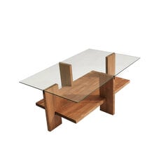Кофейный столик Asir, 105x40x60см, коричневый цена и информация | Журнальные столики | pigu.lt
