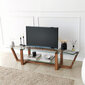 TV staliukas Asir, 158x35x35cm, rudas kaina ir informacija | TV staliukai | pigu.lt