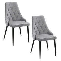 2-ių kėdžių komplektas Akord SJ.054, pilkas kaina ir informacija | Virtuvės ir valgomojo kėdės | pigu.lt