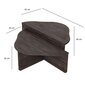 Kavos staliukas Asir, 90x40x45cm, rudas kaina ir informacija | Kavos staliukai | pigu.lt