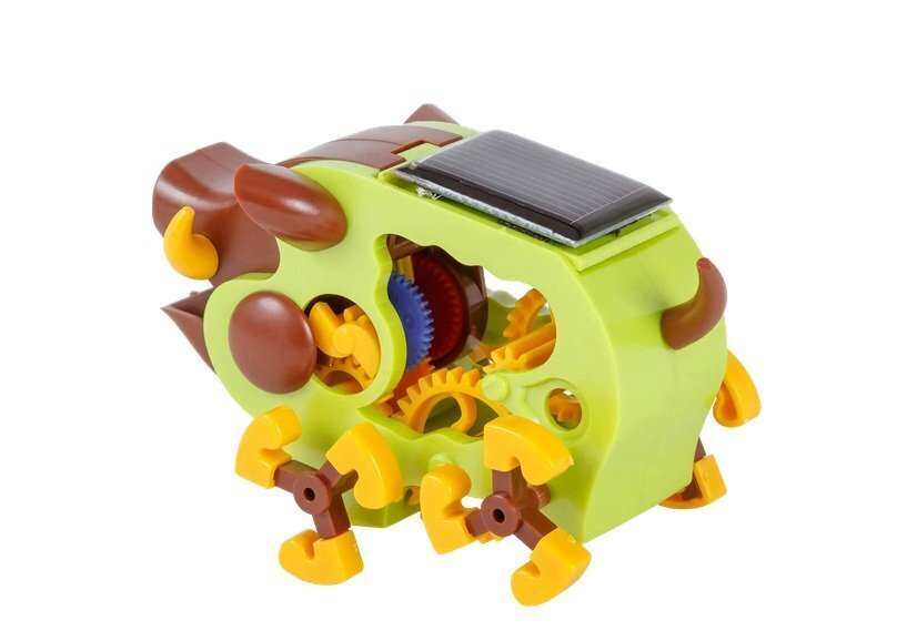 Interaktyvus surenkamas robotas Lean Toys su saulės baterija kaina ir informacija | Žaislai berniukams | pigu.lt