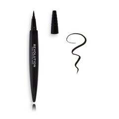 Skystas akių pieštukas Makeup Revolution Waterproof Renaissance Eyeliner, juodas, 0.8 g kaina ir informacija | Akių šešėliai, pieštukai, blakstienų tušai, serumai | pigu.lt