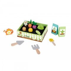Деревянный набор для овощей и грядок TOOKY TOY цена и информация | Развивающие игрушки | pigu.lt