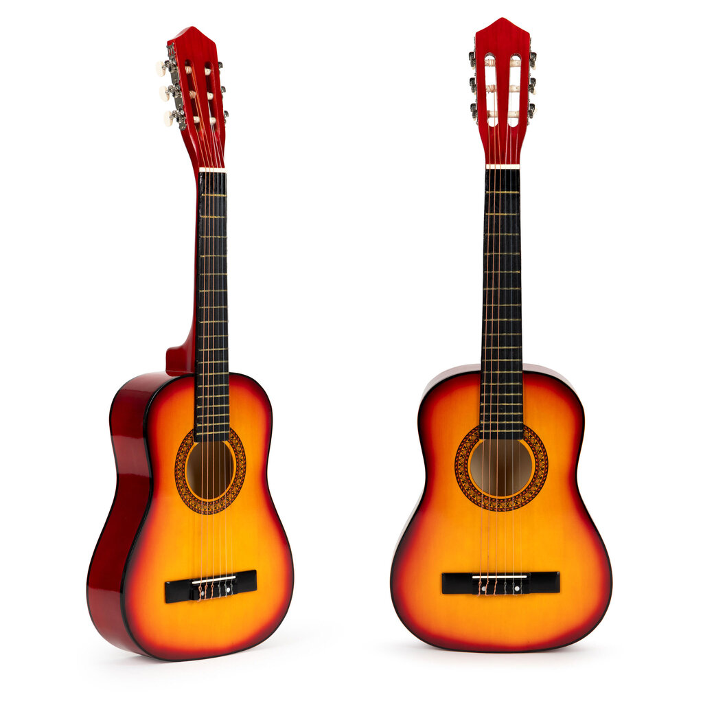 Medinė vaikiška 6 stygų gitara Eco Toys HX18026-34 kaina ir informacija | Lavinamieji žaislai | pigu.lt