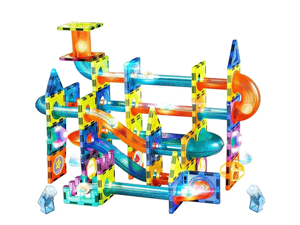 Šviečiančios magnetinės kaladėlės, 110 d. kaina ir informacija | Konstruktoriai ir kaladėlės | pigu.lt