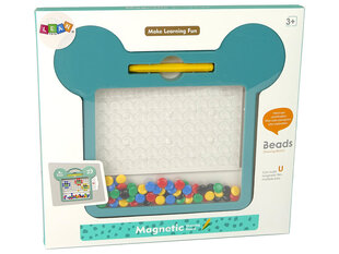 Magnetinė lenta su karoliukais Lean Toys kaina ir informacija | Lavinamieji žaislai | pigu.lt
