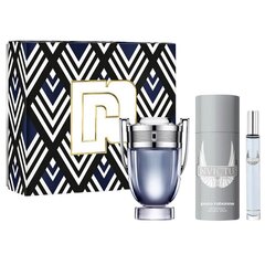 Kosmetikos rinkinys Paco Rabanne Invictus vyrams: tualetinis vanduo EDT, 100 ml + tualetinis vanduo EDT, 10 ml + dezodorantas, 150 ml kaina ir informacija | Kvepalai vyrams | pigu.lt