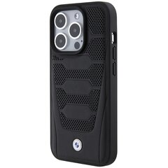 BMW BMHCP15L22RPSK iPhone 15 Pro 6.1" czarny|black Leather Seats Pattern цена и информация | Чехлы для телефонов | pigu.lt