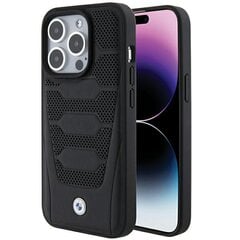 BMW BMHCP15L22RPSK iPhone 15 Pro 6.1" czarny|black Leather Seats Pattern цена и информация | Чехлы для телефонов | pigu.lt