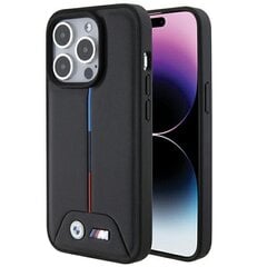 BMW BMHCP15X22PVTK iPhone 15 Pro Max 6.7" czarny|black hardcase Quilted Tricolor цена и информация | Чехлы для телефонов | pigu.lt