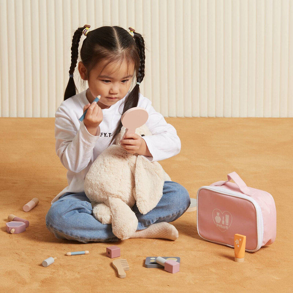 Medinis makiažo rinkinys ir kosmetinė Viga kaina ir informacija | Žaislai mergaitėms | pigu.lt
