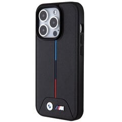 BMW BMHMP15L22PVTK iPhone 15 Pro 6.1" czarny|black hardcase Quilted Tricolor MagSafe цена и информация | Чехлы для телефонов | pigu.lt