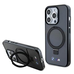 BMW BMHMP15XURSK iPhone 15 Pro Max 6.7" czarny|black hardcase Ring Stand M Collection MagSafe цена и информация | Чехлы для телефонов | pigu.lt