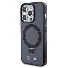 BMW BMHMP15XURSK iPhone 15 Pro Max 6.7" czarny|black hardcase Ring Stand M Collection MagSafe цена и информация | Чехлы для телефонов | pigu.lt