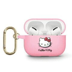Hello Kitty HKA33DKHSP Airpods 3 cover różowy|pink Silicone 3D Kitty Head цена и информация | Аксессуары для наушников | pigu.lt