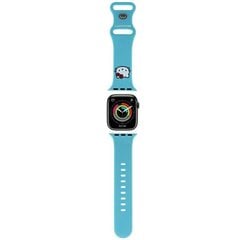 Hello Kitty Pasek HKAWMSCHBLB Apple Watch 38|40|41mm niebieski|blue strap Silicone Kitty Head цена и информация | Аксессуары для смарт-часов и браслетов | pigu.lt