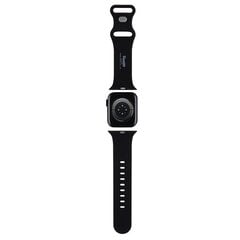 Hello Kitty Pasek HKAWMSCHBLK Apple Watch 38|40|41mm czarny|black strap Silicone Kitty Head цена и информация | Аксессуары для смарт-часов и браслетов | pigu.lt