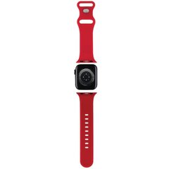 Hello Kitty Pasek HKAWMSCHBLR Apple Watch 38|40|41mm czerwony|red strap Silicone Kitty Head цена и информация | Аксессуары для смарт-часов и браслетов | pigu.lt