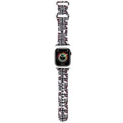 Hello Kitty Pasek HKAWMSDIESK Apple Watch 38|40|41mm czarny|black strap Silicone Heads & Stripes цена и информация | Аксессуары для смарт-часов и браслетов | pigu.lt