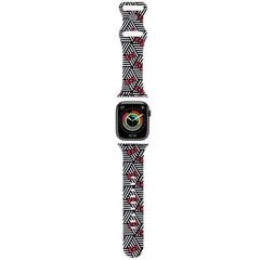 Hello Kitty Pasek HKAWMSDIEZK Apple Watch 38|40|41mm czarny|black strap Silicone Bows & Stripes цена и информация | Аксессуары для смарт-часов и браслетов | pigu.lt