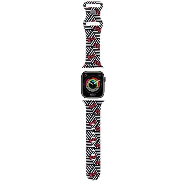 Hello Kitty HKAWMSDIEZK Apple Watch 38|40|41mm black kaina ir informacija | Išmaniųjų laikrodžių ir apyrankių priedai | pigu.lt