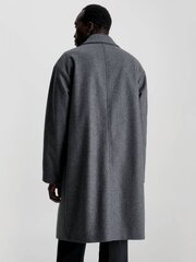 CALVIN KLEIN Modern Wool Blend Dark Grey Heather 560077026 цена и информация | Мужские пальто | pigu.lt