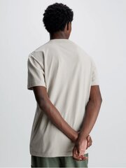 Marškinėliai vyrams Calvin Klein Jeans Woven Tab Tee Plaza Taupe 560076985, smėlio spalvos kaina ir informacija | Vyriški marškinėliai | pigu.lt