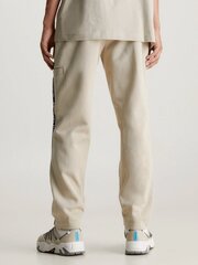 Брюки для мужчин Calvin Klein Jeans Relaxed Logo Tape Plaza Taupe 560076966, песочные цена и информация | Мужские брюки | pigu.lt