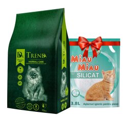 Dr. Trend Complete suaugusioms katėms su kalakutiena Hairball Care 15 kg + kačių kraikas, 3,8 L kaina ir informacija | Sausas maistas katėms | pigu.lt