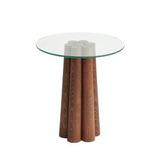 Kavos staliukas Asir, 45x50x50cm, rudas kaina ir informacija | Kavos staliukai | pigu.lt