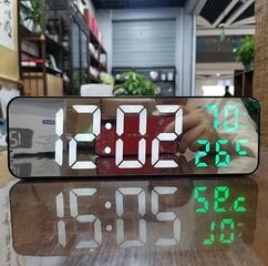 Настенные часы с индикацией температуры и даты цена и информация | Часы | pigu.lt