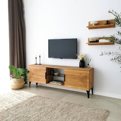 TV staliukas Asir, 150x40x30cm, rudas kaina ir informacija | TV staliukai | pigu.lt