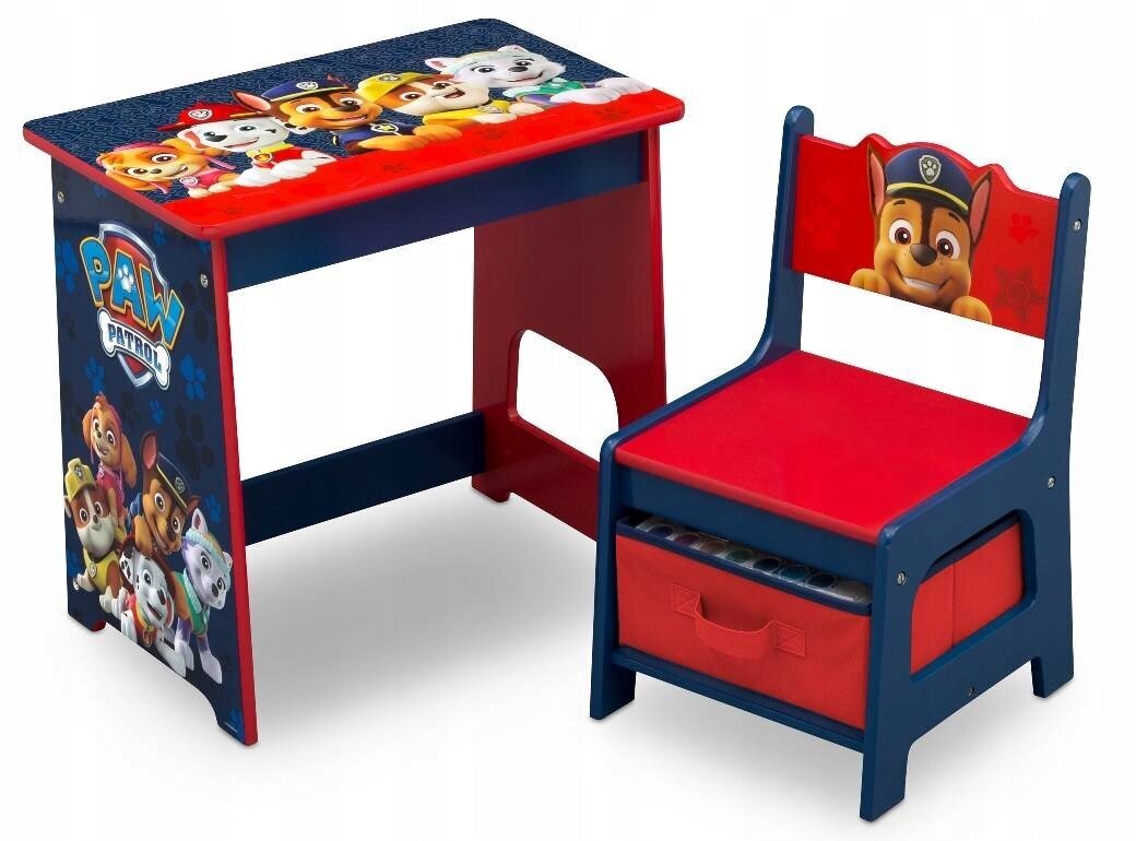 Vaikiškas rašomasis stalas su kėdute Delta Children Paw Patrul, įvairių spalvų цена и информация | Vaikiškos kėdutės ir staliukai | pigu.lt