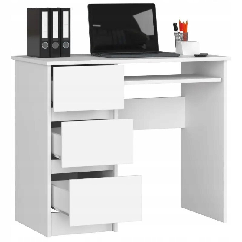 Rašomasis stalas Akord A-6, baltas цена и информация | Kompiuteriniai, rašomieji stalai | pigu.lt
