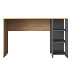 Rašomasis stalas Asir, 120x73,8x45cm, juodas/smėlio spalvos kaina ir informacija | Kompiuteriniai, rašomieji stalai | pigu.lt