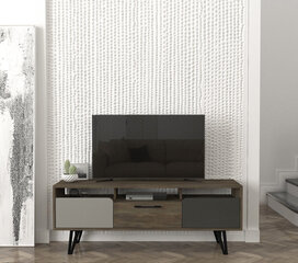 TV staliukas Asir, 150x55,6x35cm, rudas/juodas kaina ir informacija | TV staliukai | pigu.lt