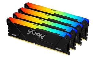 Kingston Fury Beast RGB KF432C16BB2AK4/128 цена и информация | Оперативная память (RAM) | pigu.lt