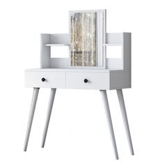 Tualetinis staliukas Asir, 97,8x111,8x40cm, baltas kaina ir informacija | Kosmetiniai staliukai | pigu.lt